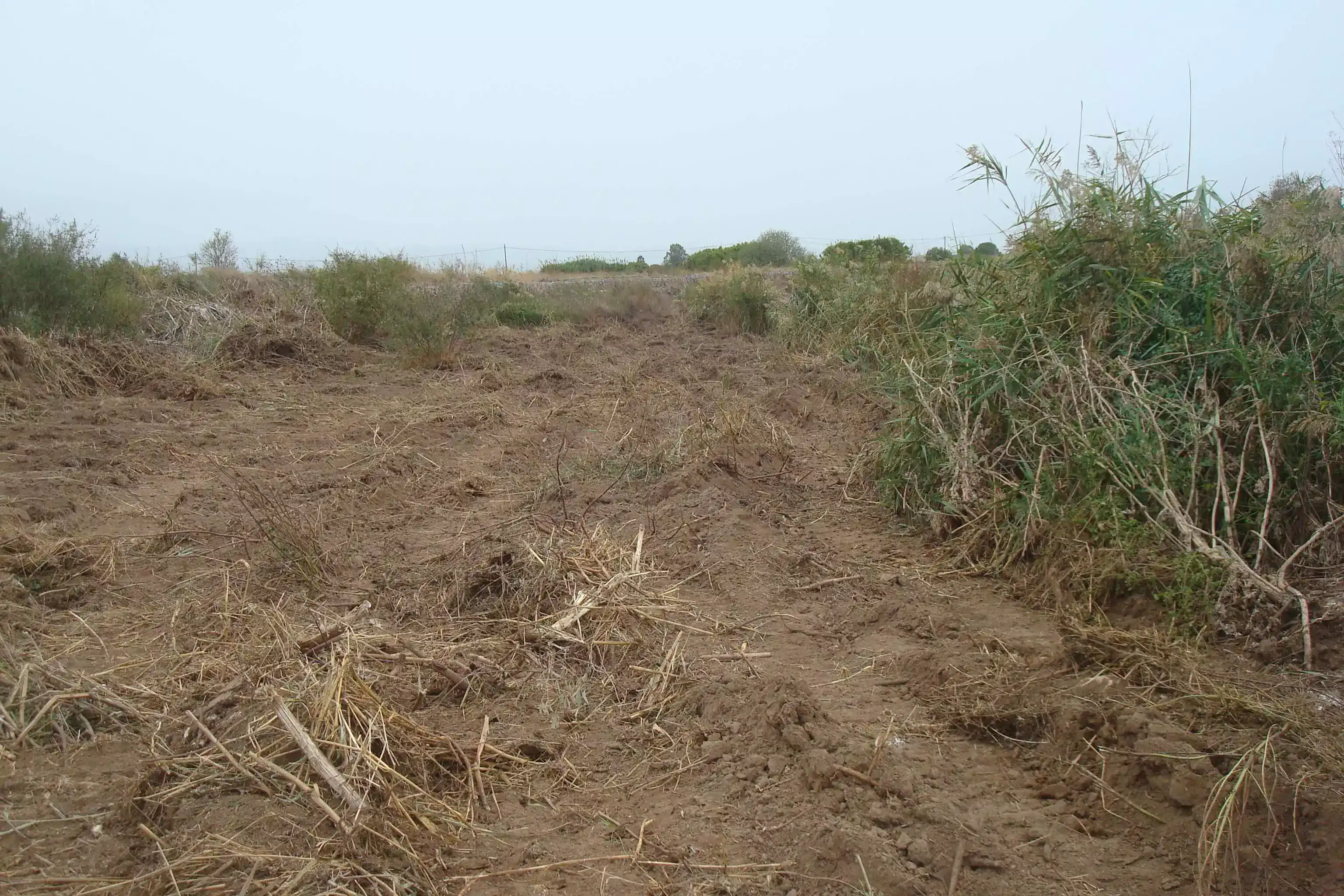 Καθαρισμένος χείμαρος χωρίς ξερά, χωρίς επιπλέον πρανοί και χωρίς φερτά υλικά.